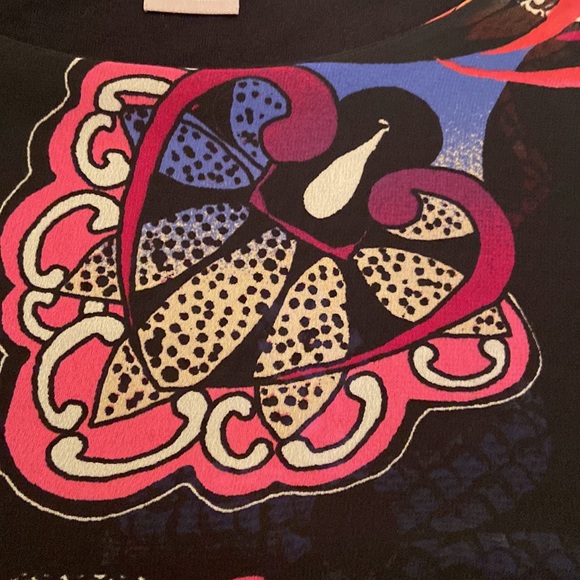 Chico’s like new Floral Tulip Hem long sleeve tunic top - Picture 12 of 16